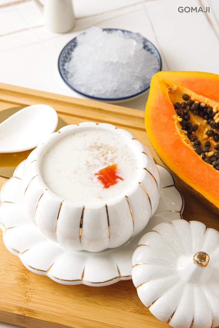 雪燕木瓜燉鮮奶