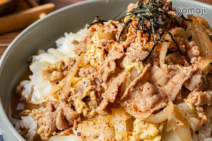 涮肉蔬菜丼