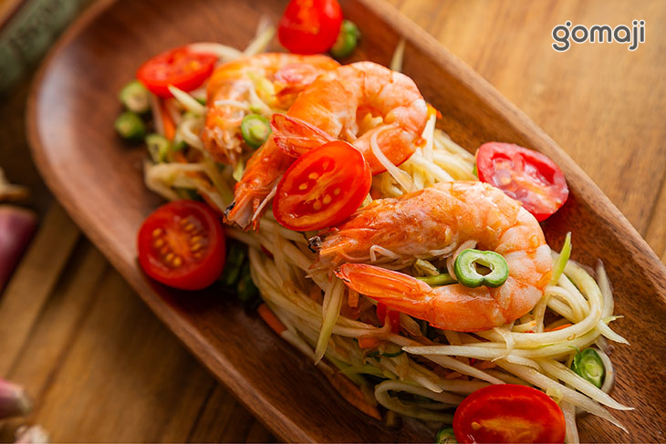 涼拌青木瓜鮮蝦