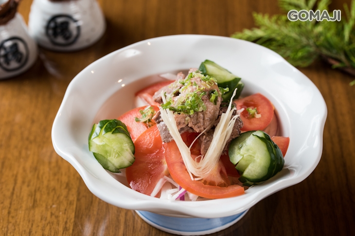 番茄蔥魚肝醋一份