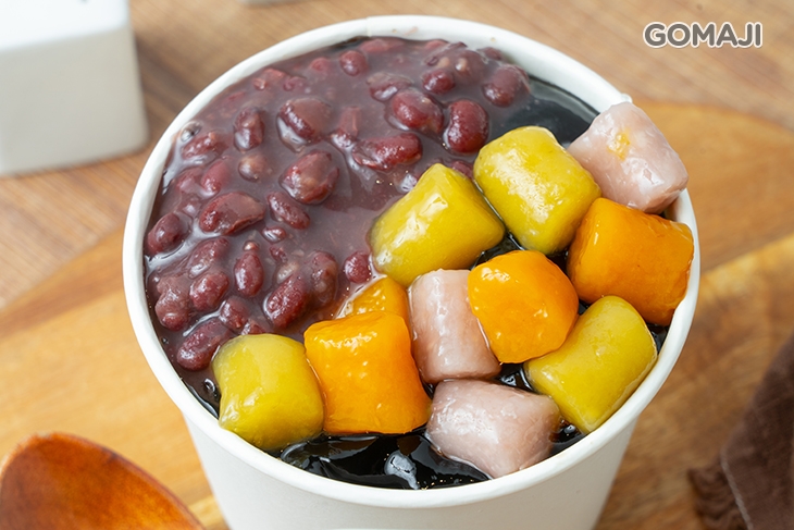  紅豆芋圓滑仙草