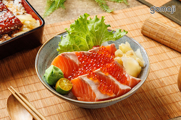 鮭魚親子蓋飯(生食)