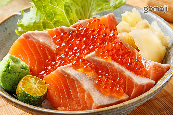 鮭魚親子蓋飯(生食)