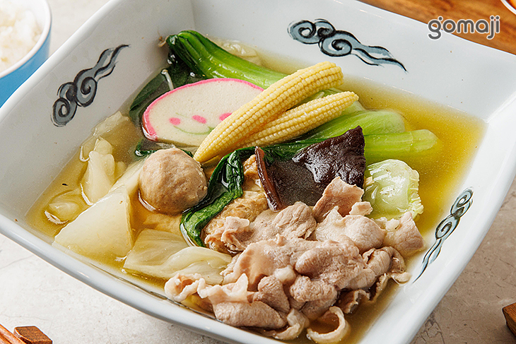 黃金雞湯鍋-豬肉-白飯