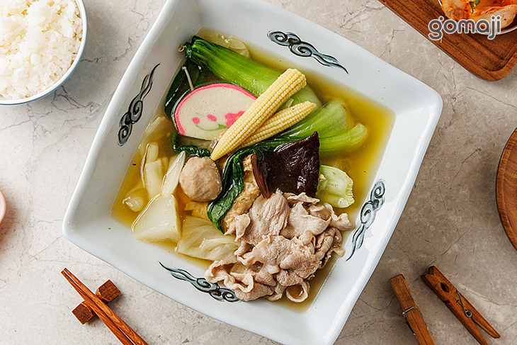 黃金雞湯鍋-豬肉-白飯