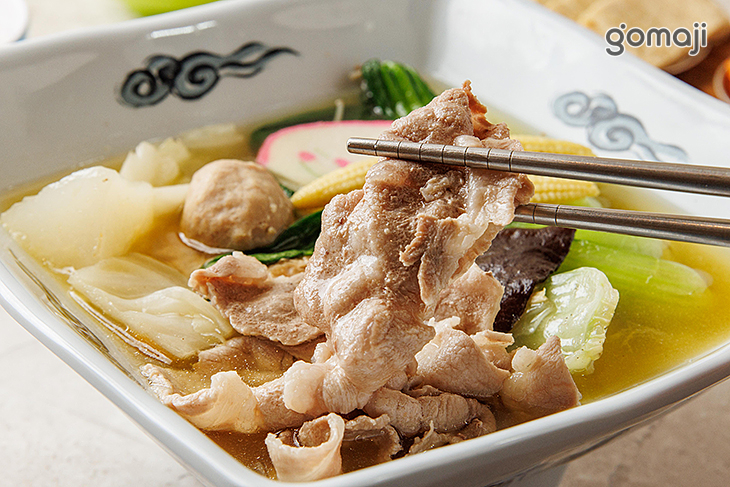 黃金雞湯鍋-豬肉-白飯