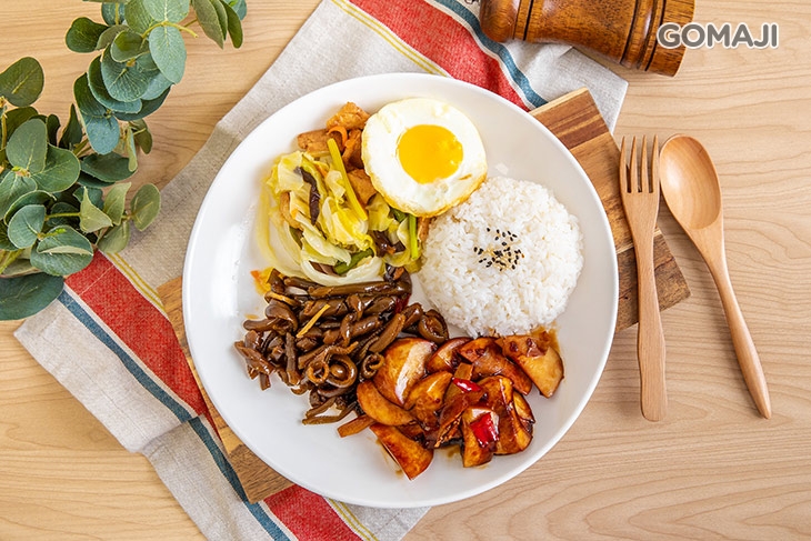 三杯杏鮑菇飯(素) 