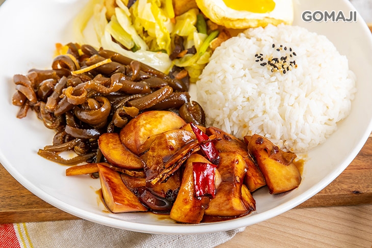 三杯杏鮑菇飯(素) 