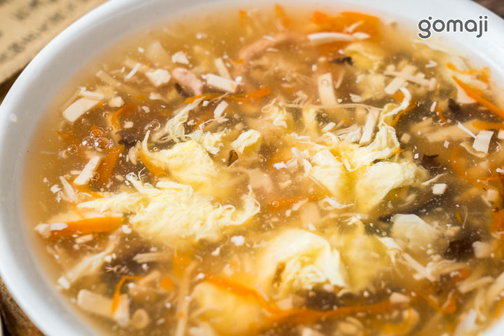 胡瓜水餃+酸辣湯+主廚特製小菜