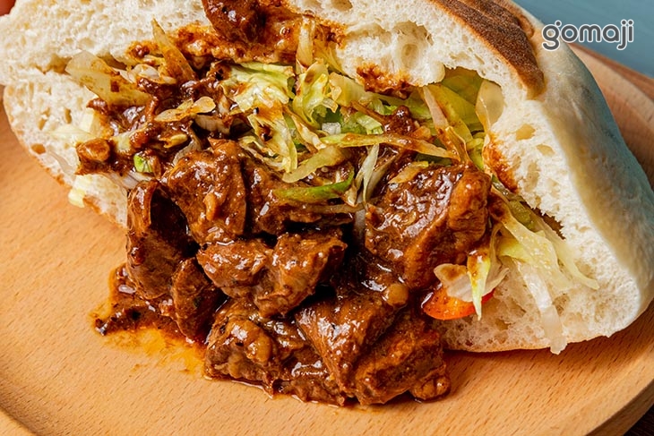 沙茶燉牛肉口袋餅