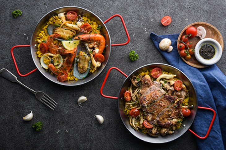 加利西亞經典海鮮薑黃烤飯 Seafood Turmeric Paella