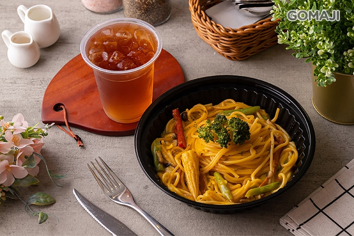 A.單人外帶餐 〈黃金南瓜鮮蔬義大利麵/牛肝菌野菇義大利麵 二選一 + 紅茶一杯(350cc)〉