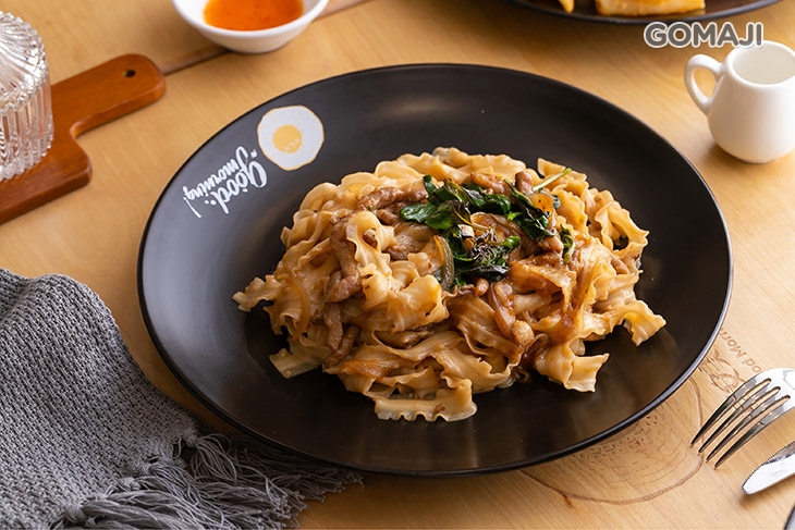 三杯豬柳緞帶麵