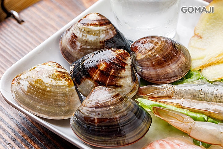 海鮮盤一份(含白蝦+蛤仔+鯛魚) 