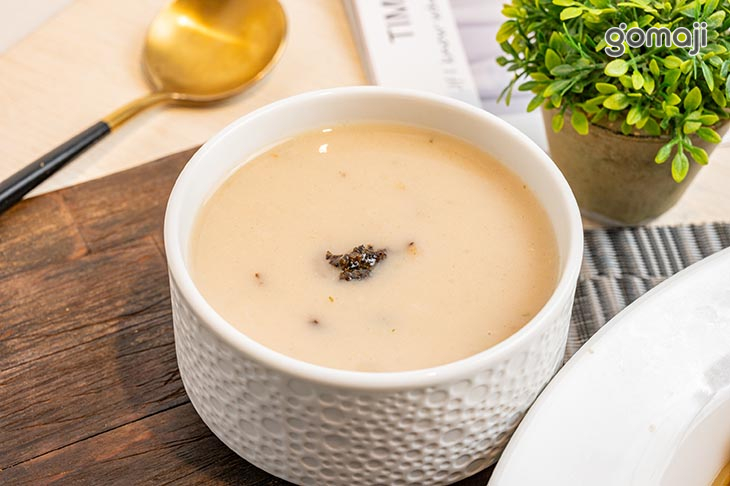 蒜香海鮮義大利麵(附濃湯) 