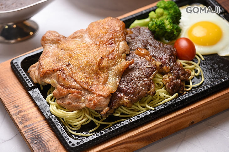 沙朗牛+雞腿排