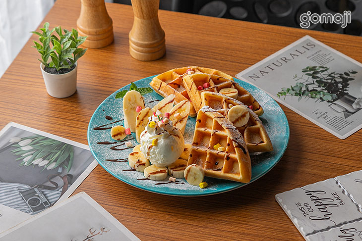 香蕉冰淇淋鬆餅