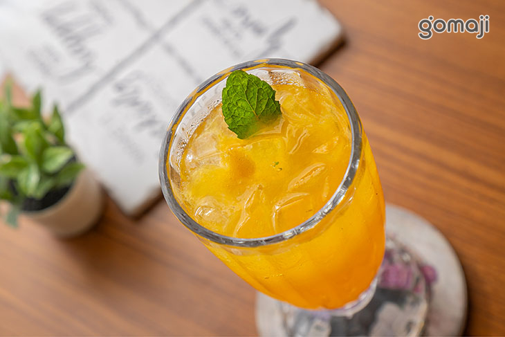 蜜桃香橙氣泡飲