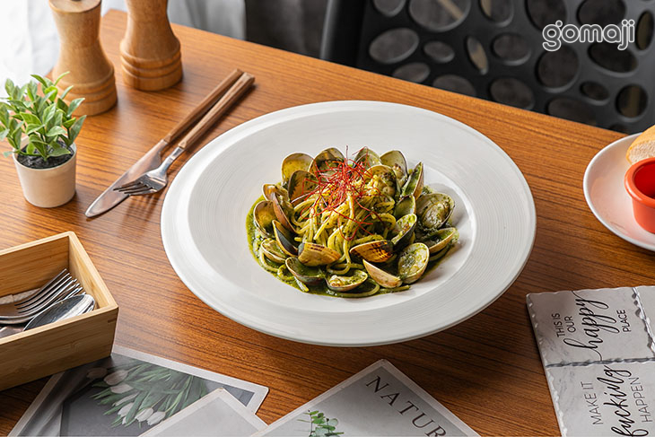 青醬蛤蜊義大利麵