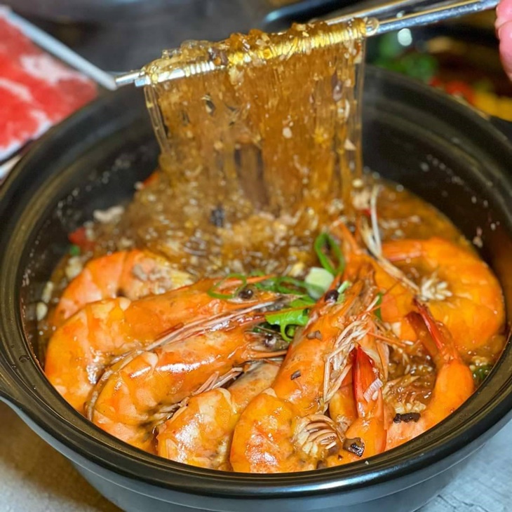 蒜蓉鮮蝦粉絲煲