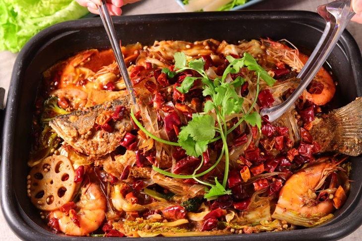 重慶萬州烤魚(鱸魚)