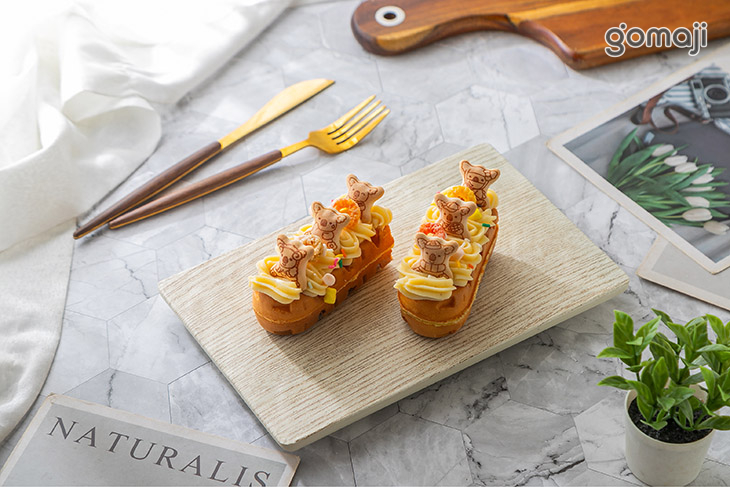 香草鮮奶卡士達-樂天小熊