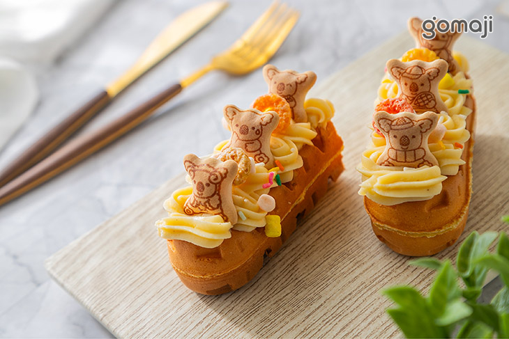 香草鮮奶卡士達-樂天小熊