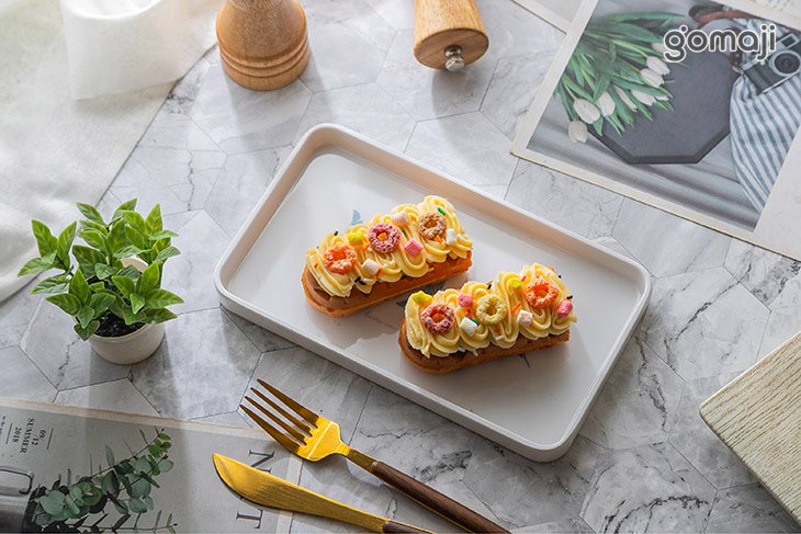 香草鮮奶卡士達-黑糖麻吉