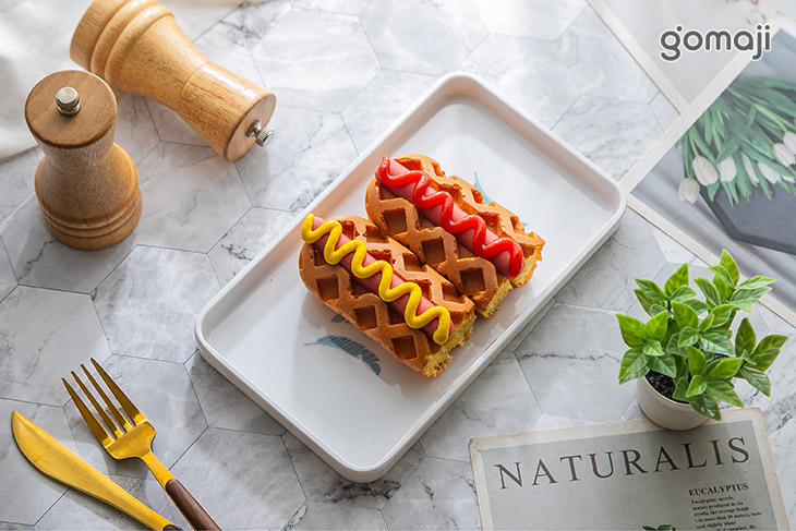 招牌原味鬆餅-原味熱狗