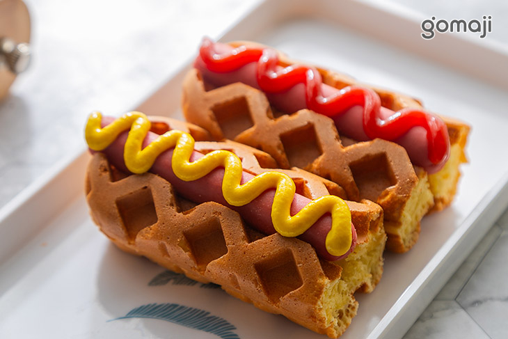 招牌原味鬆餅-原味熱狗