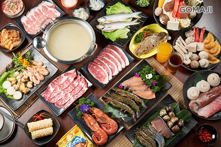 B.平假日吃貨單人吃到飽〈特別推薦：蟹膏拌飯、1855濕式熟成安格斯黑牛、大干貝、大草蝦、天使紅蝦、鮭魚〉