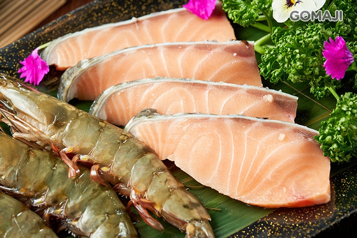 大草蝦+鮭魚清肉