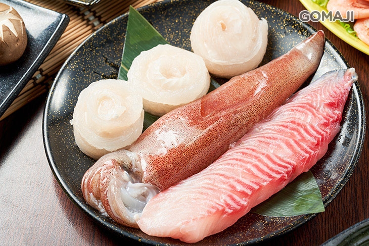 鯛魚片+東北小卷+鱈花魚卷