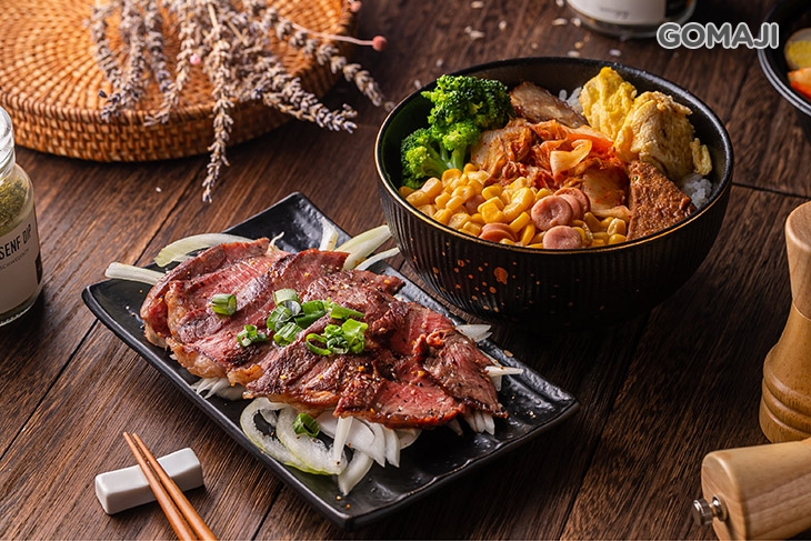 爐烤板腱牛排飯