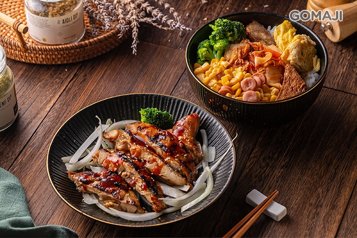 爐烤醬燒雞腿飯