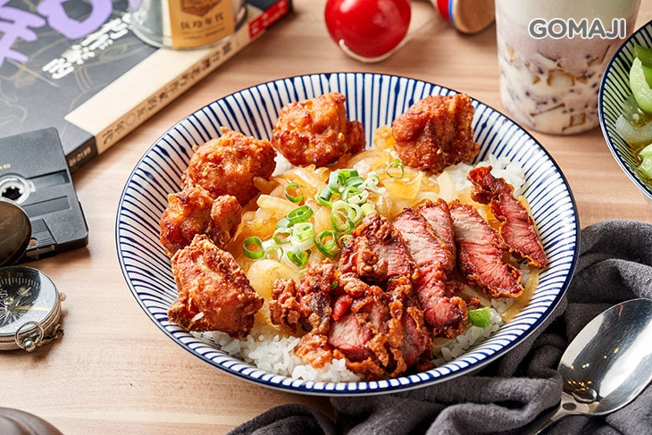 鹹酥雞雙拼飯