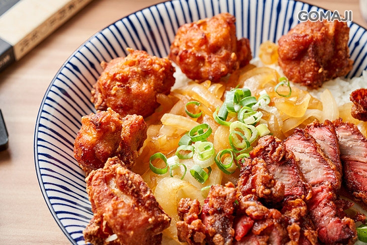 鹹酥雞雙拼飯