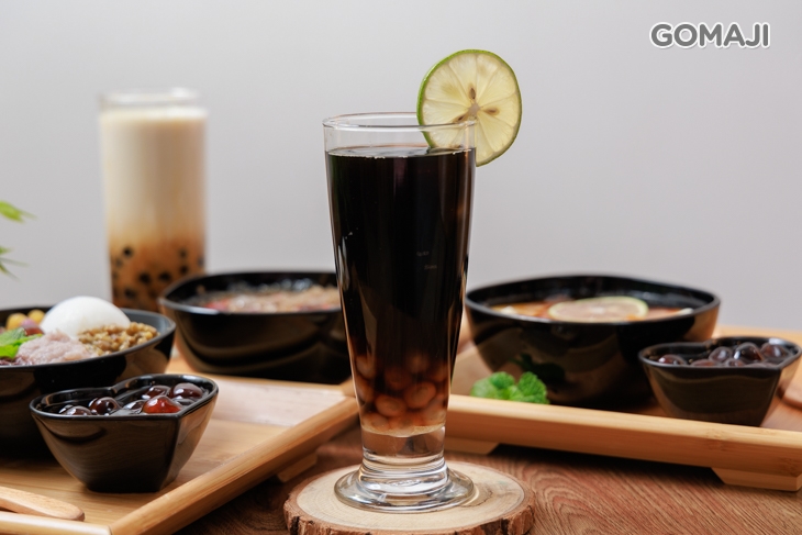 包心黑糖仙草飲