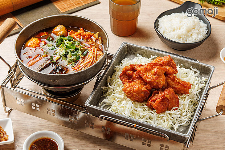 日式唐揚雞-麻辣鍋湯底