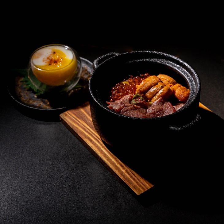 月見牛小排海膽丼飯- (1)