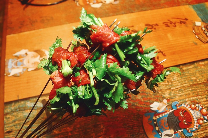 香菜肉串
