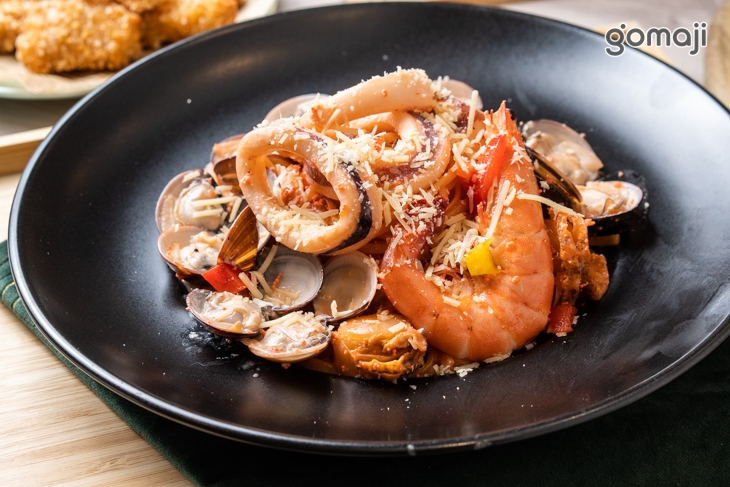 明太子海鮮義大利麵