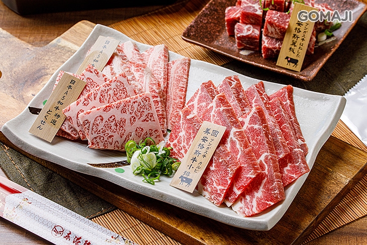 (日本上選A5和牛+日本特選A5和牛+美國安格斯牛牛小排)一份