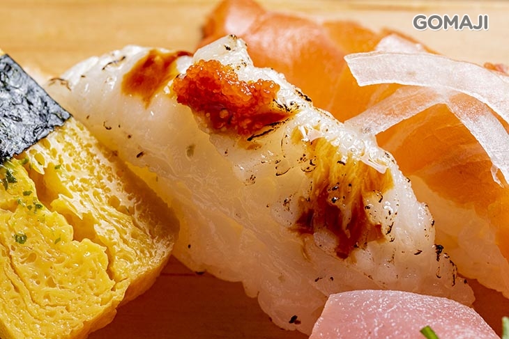 握壽司-比目魚鰭邊