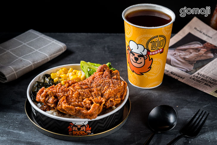 大獅蓋飯 香蔥雞腿排蓋飯