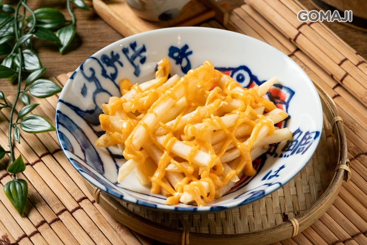 炸薯條佐明太子醬