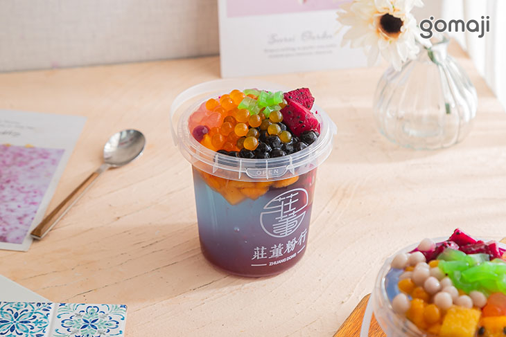 玫瑰蔓越莓冰粉