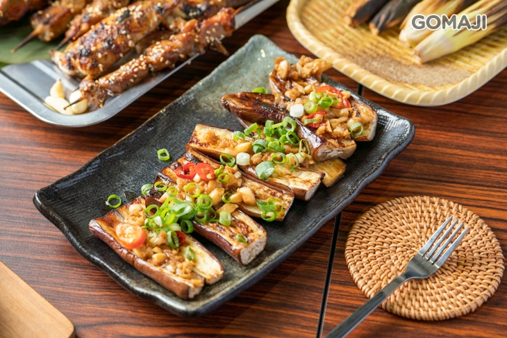 蒜味烤茄子一份