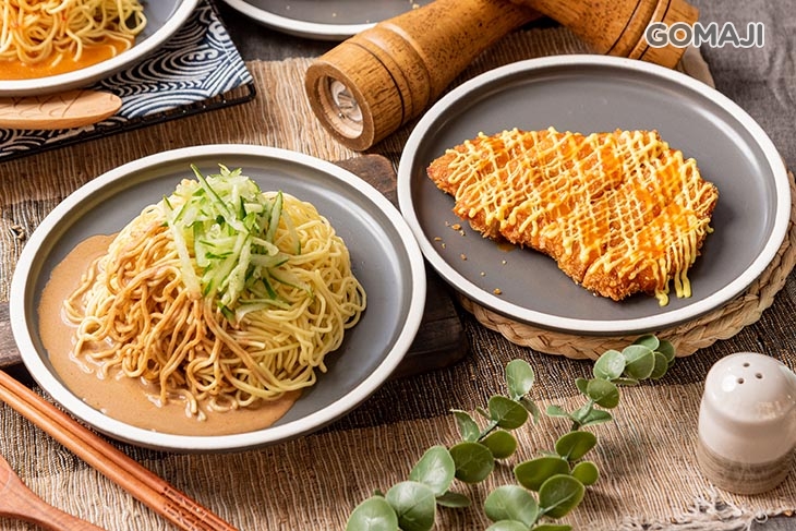 泰式酸辣里肌豬排原味涼麵 