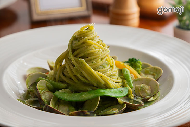 青醬蛤蜊義大利麵